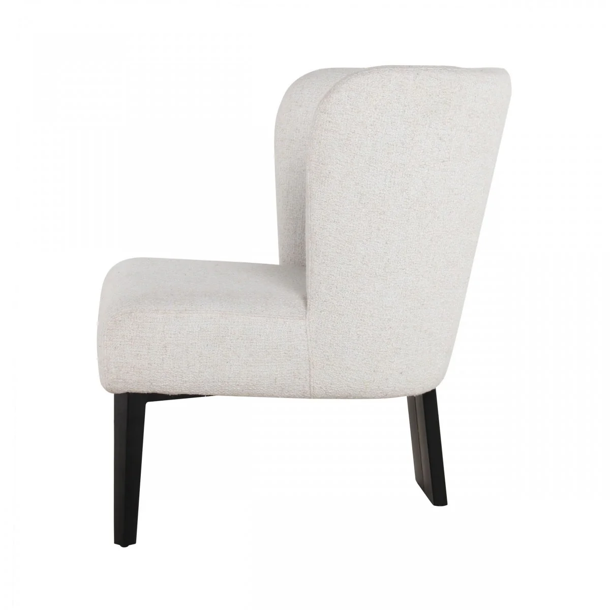 White Faux Leather Wingback Accent Chair By Homeroots - Image 4