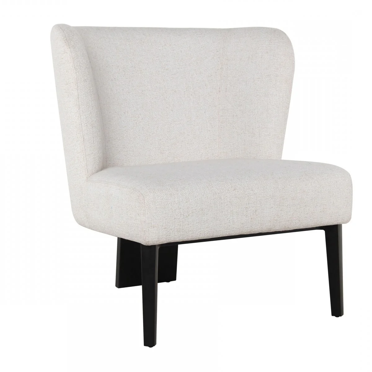 White Faux Leather Wingback Accent Chair By Homeroots - Image 5