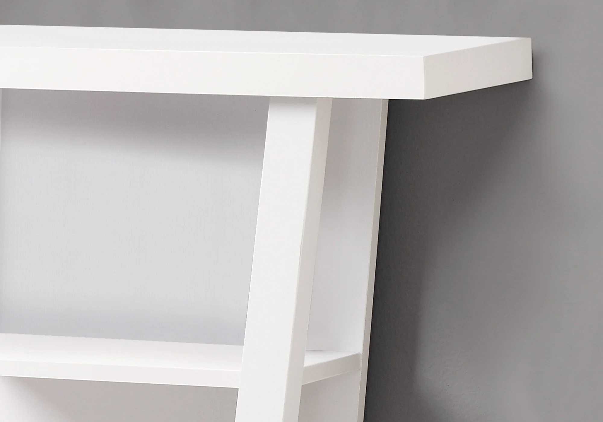 White Finish Hollow Core Accent Table By Homeroots - 332875 - Image 2