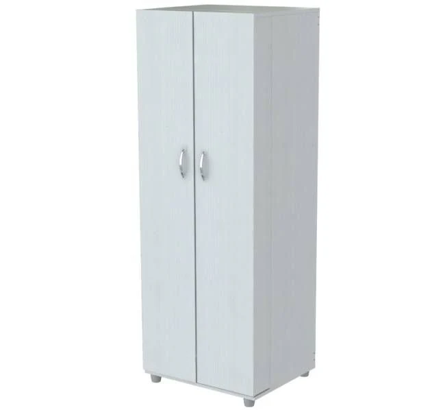 White Finish Wood Storage Cabinet With Two Doors By Homeroots - Image 3