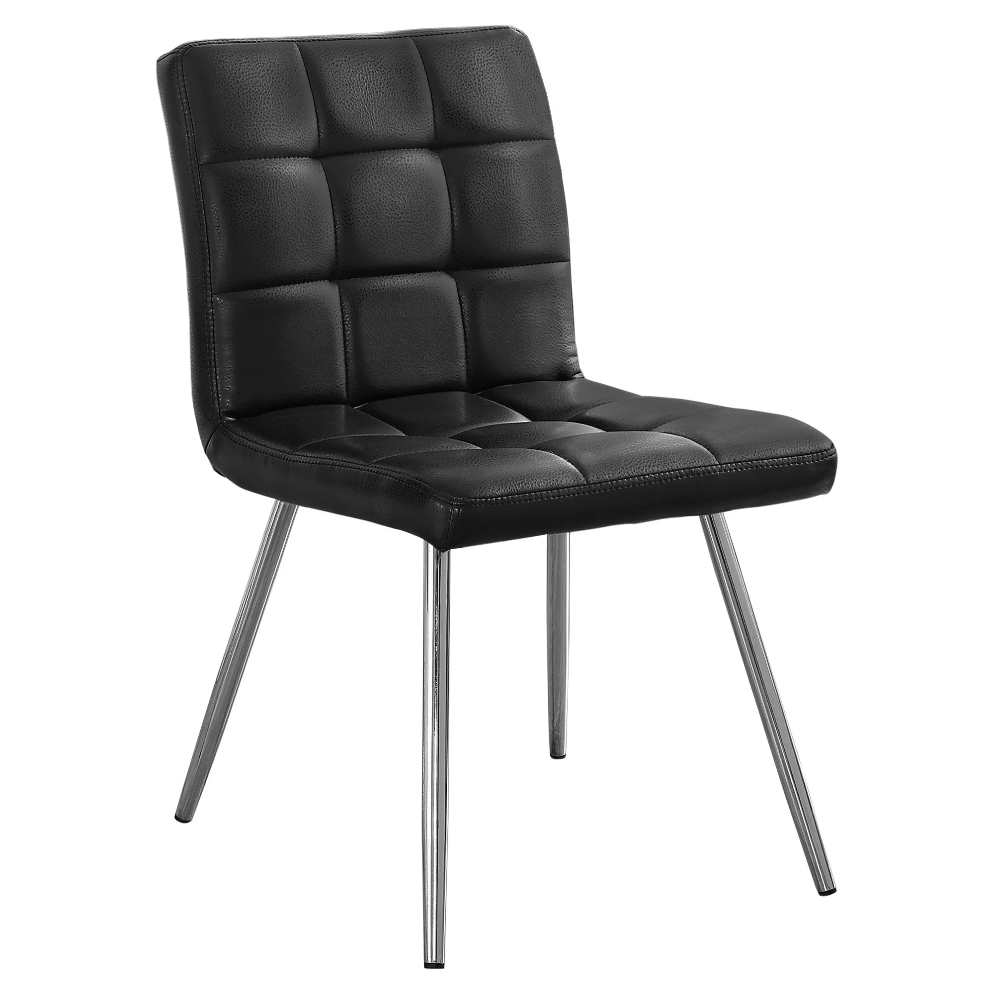 White Foam Metal Polyurethane Leather Look Dining Chairs 2Pcs By Homeroots - Image 9