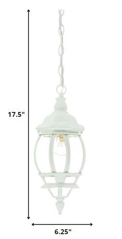 White Glass Globe Hanging Light By Homeroots - Image 2