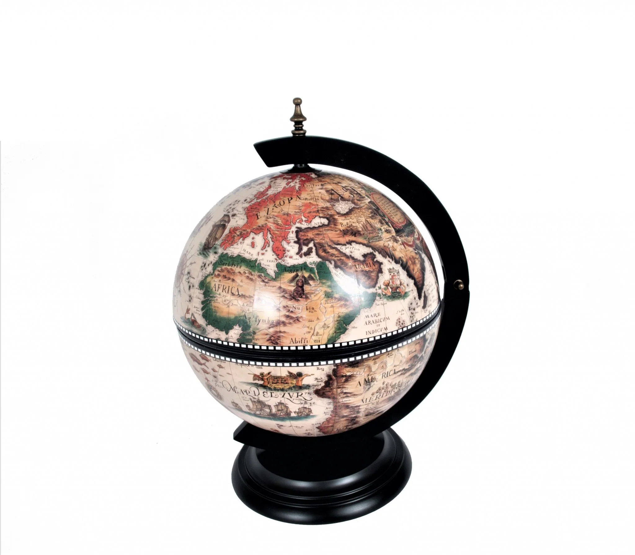 White Globe inches with Chess Holder By Homeroots - Image 3
