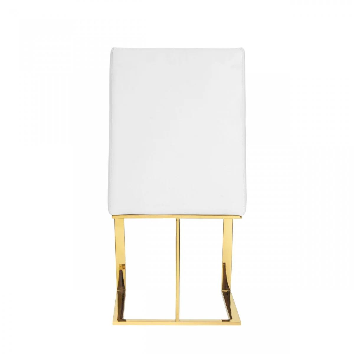 White Gold Contemporary Dining Chair By Homeroots - Image 4