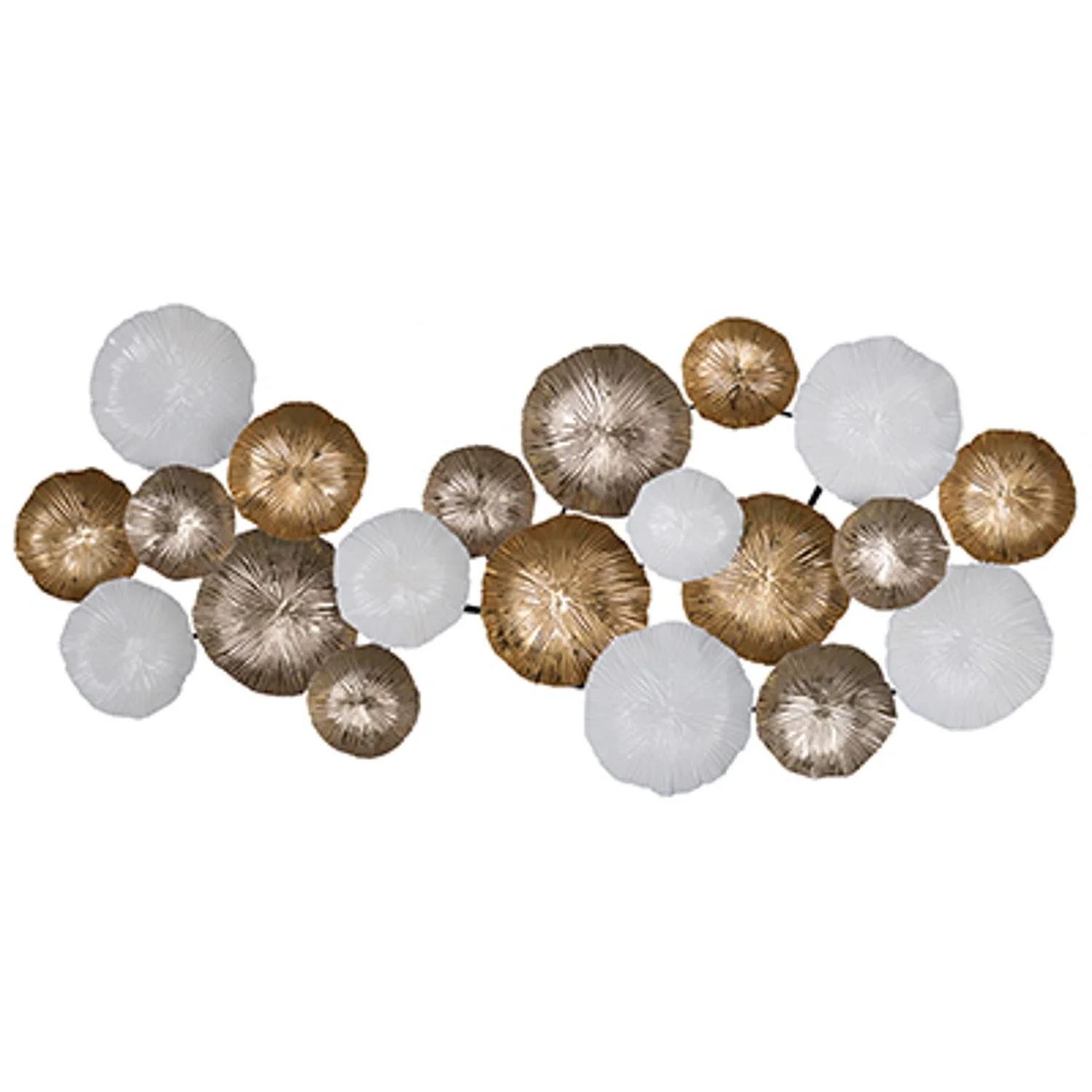 White Iron Novelty Hanging Dimensional Sculpture By Homeroots - Image 4