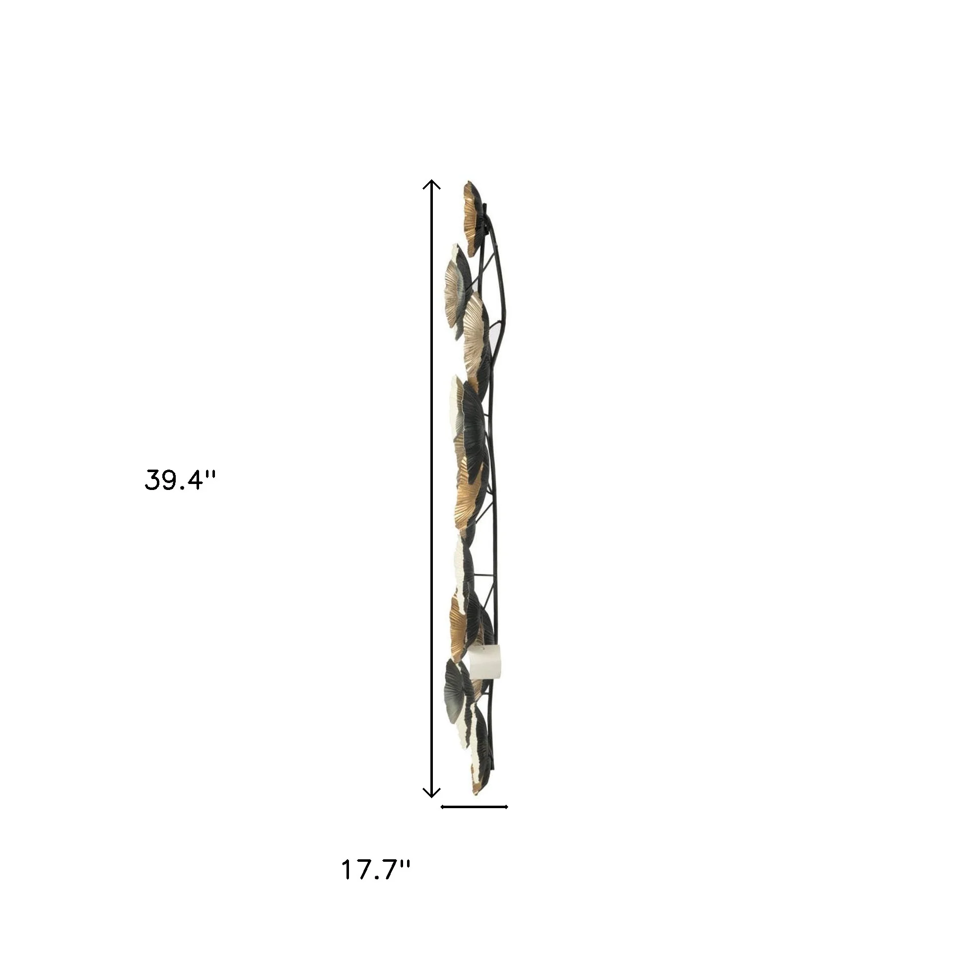 White Iron Novelty Hanging Dimensional Sculpture By Homeroots - Image 8