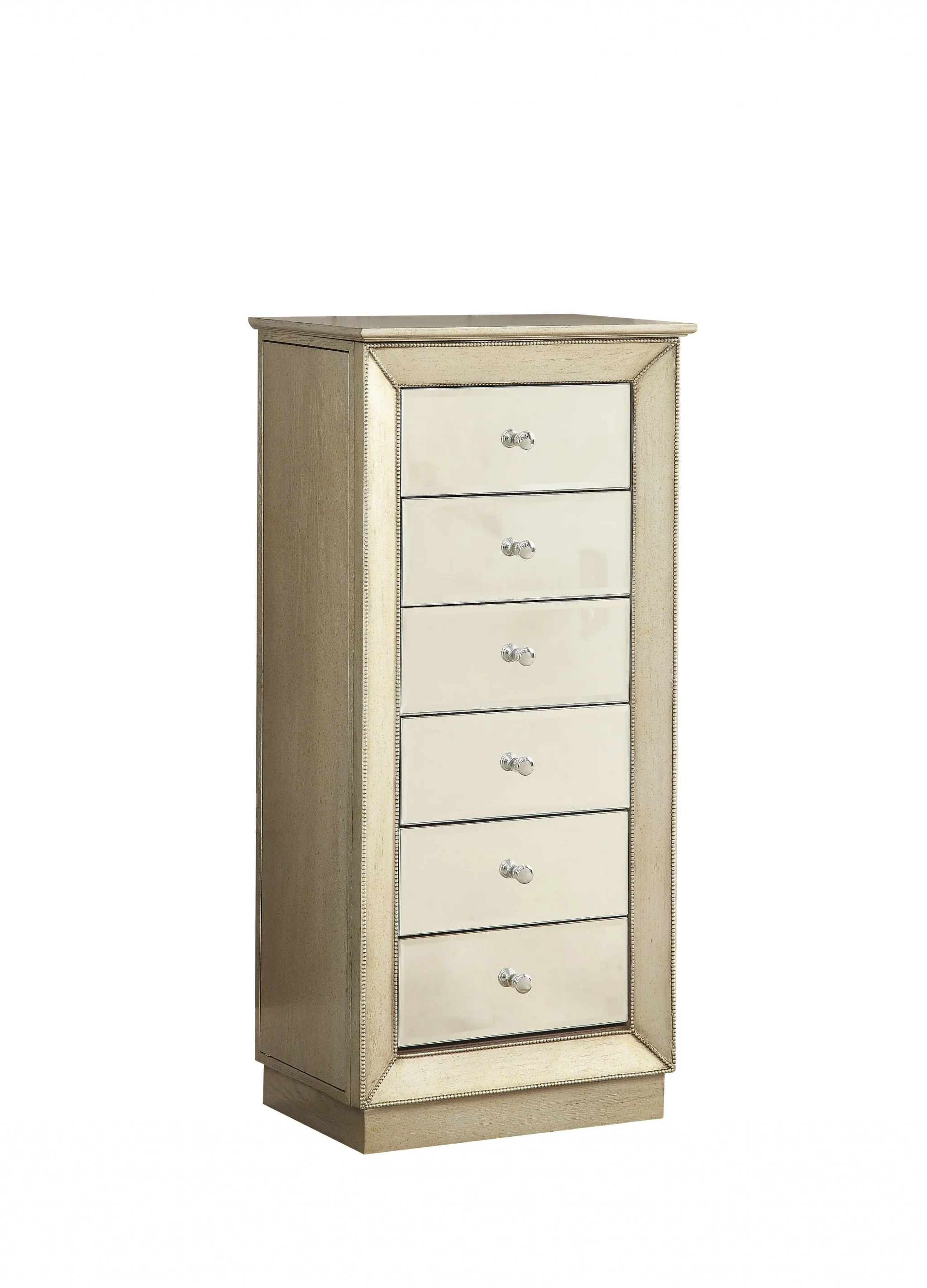 White Jewelry Armoire By Homeroots - Image 5