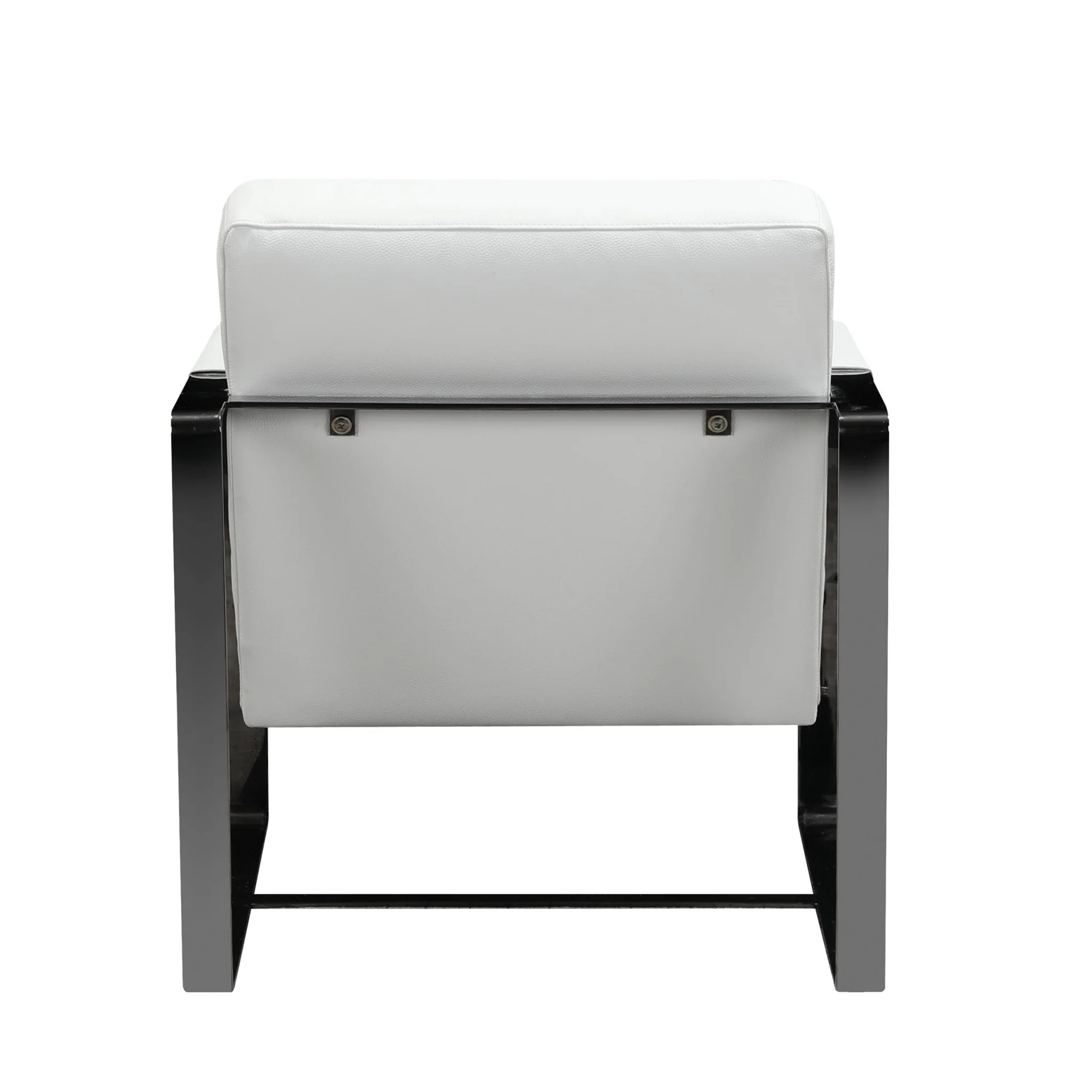 White Leather Accent Chair By Homeroots - 370417 - Image 6