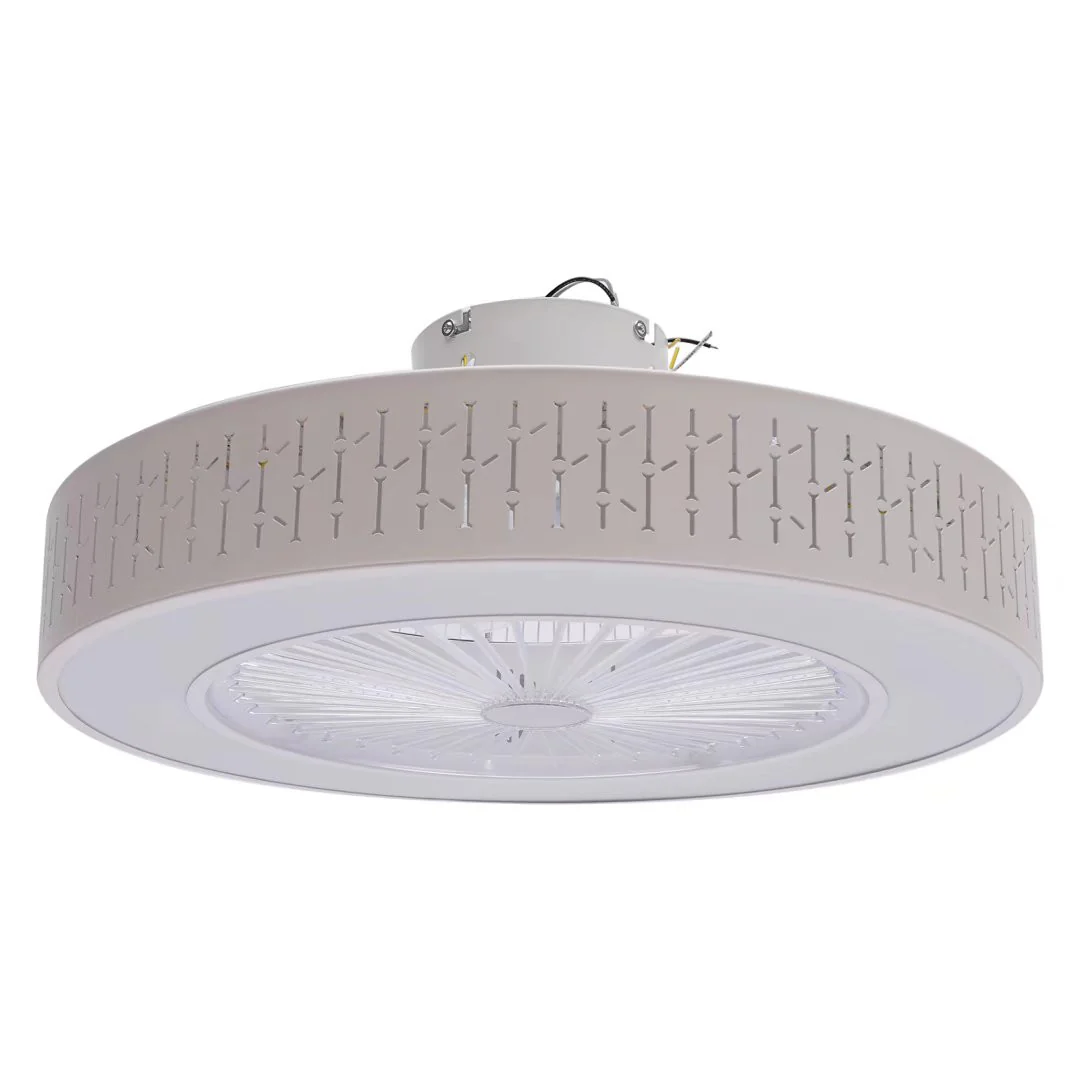 White Luxurious Ceiling Fan and Light By Homeroots - Image 5