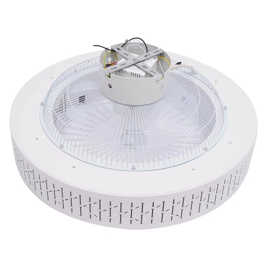 White Luxurious Ceiling Fan and Light By Homeroots - Image 6