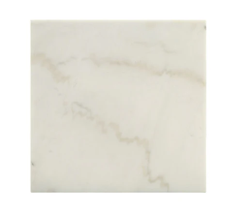 White Marble and Gold Geometric End Table By Homeroots - Image 3
