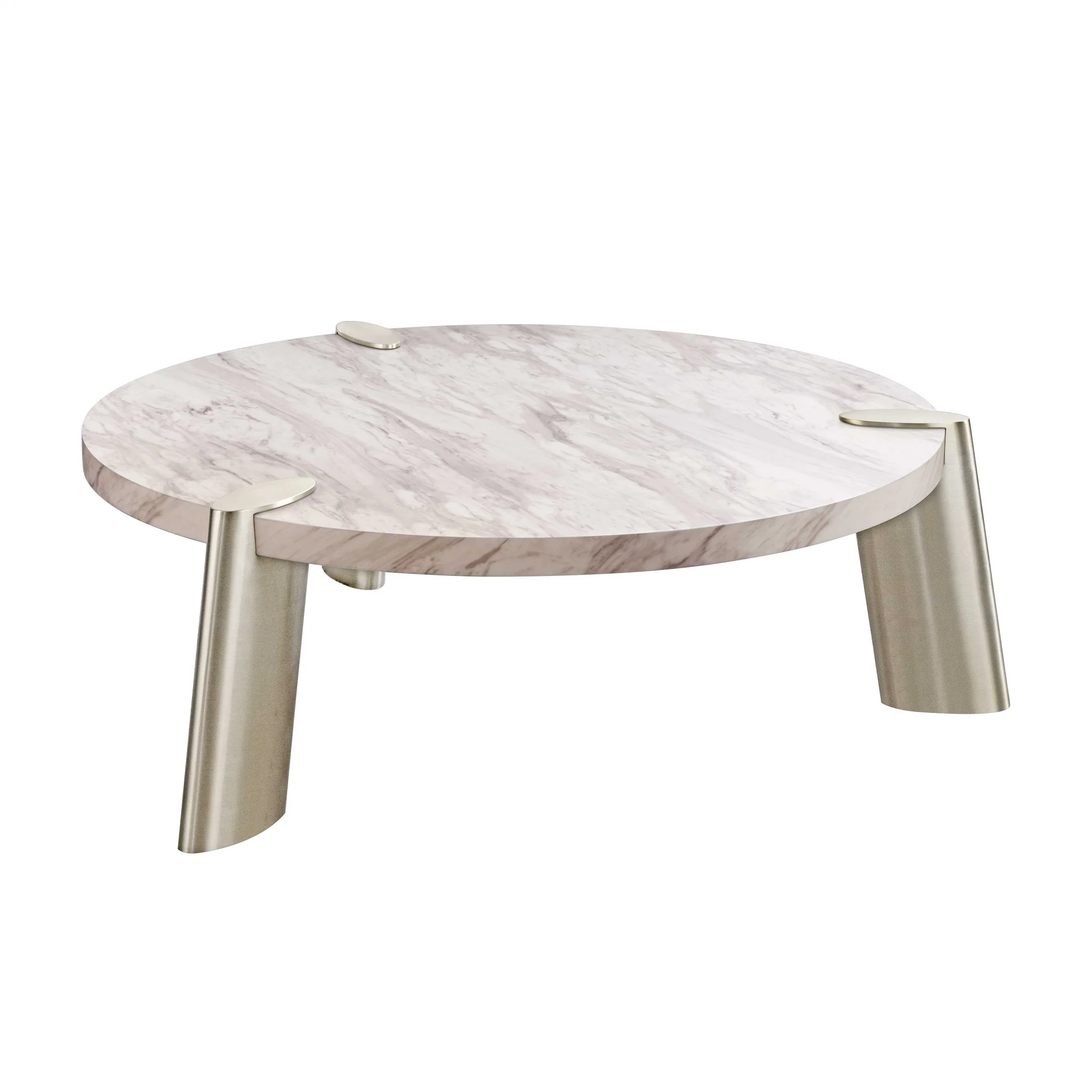 White Marble Coffee Table By Homeroots - 372310 - Image 3