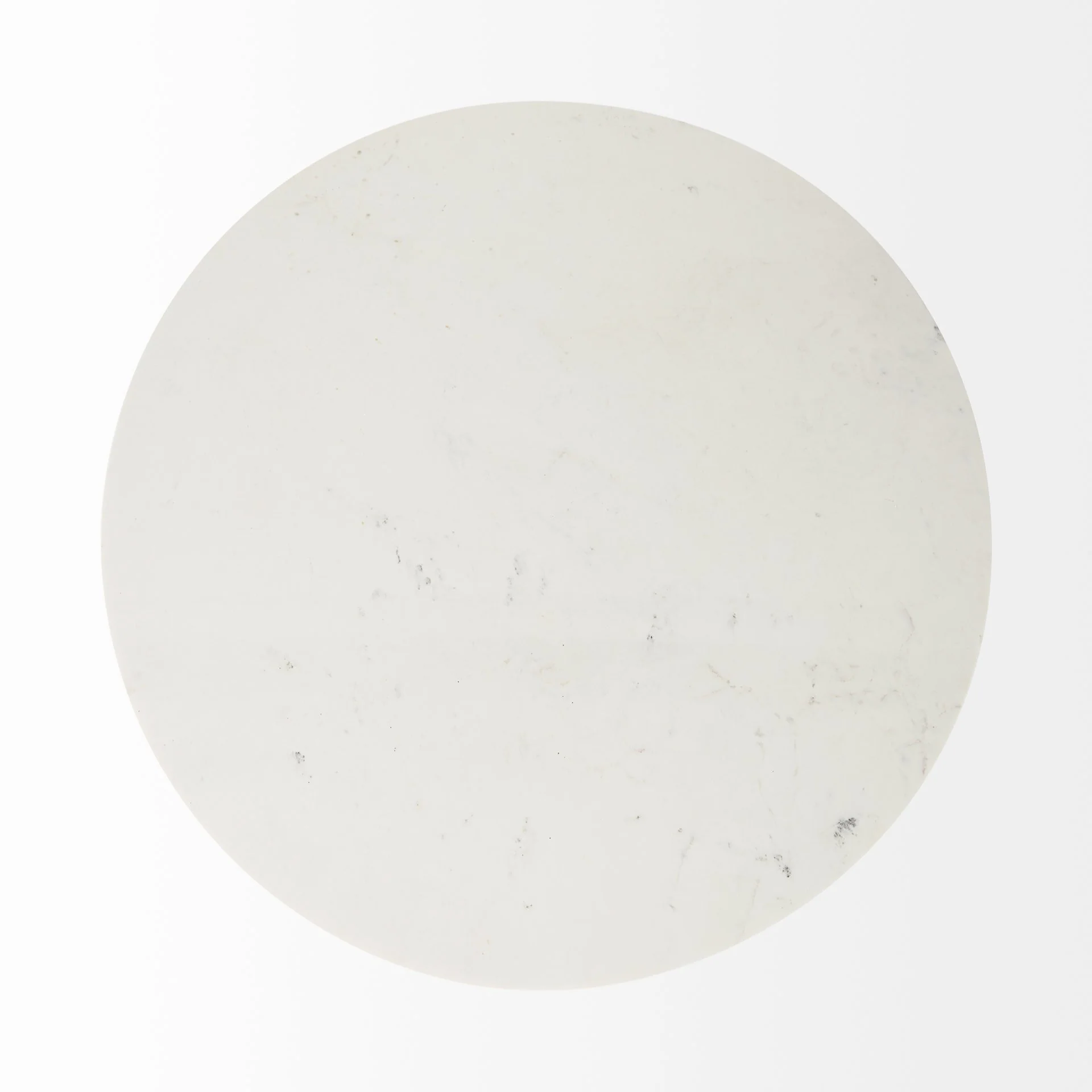 White Marble Mod Pedestal Dining Table By Homeroots - Image 4