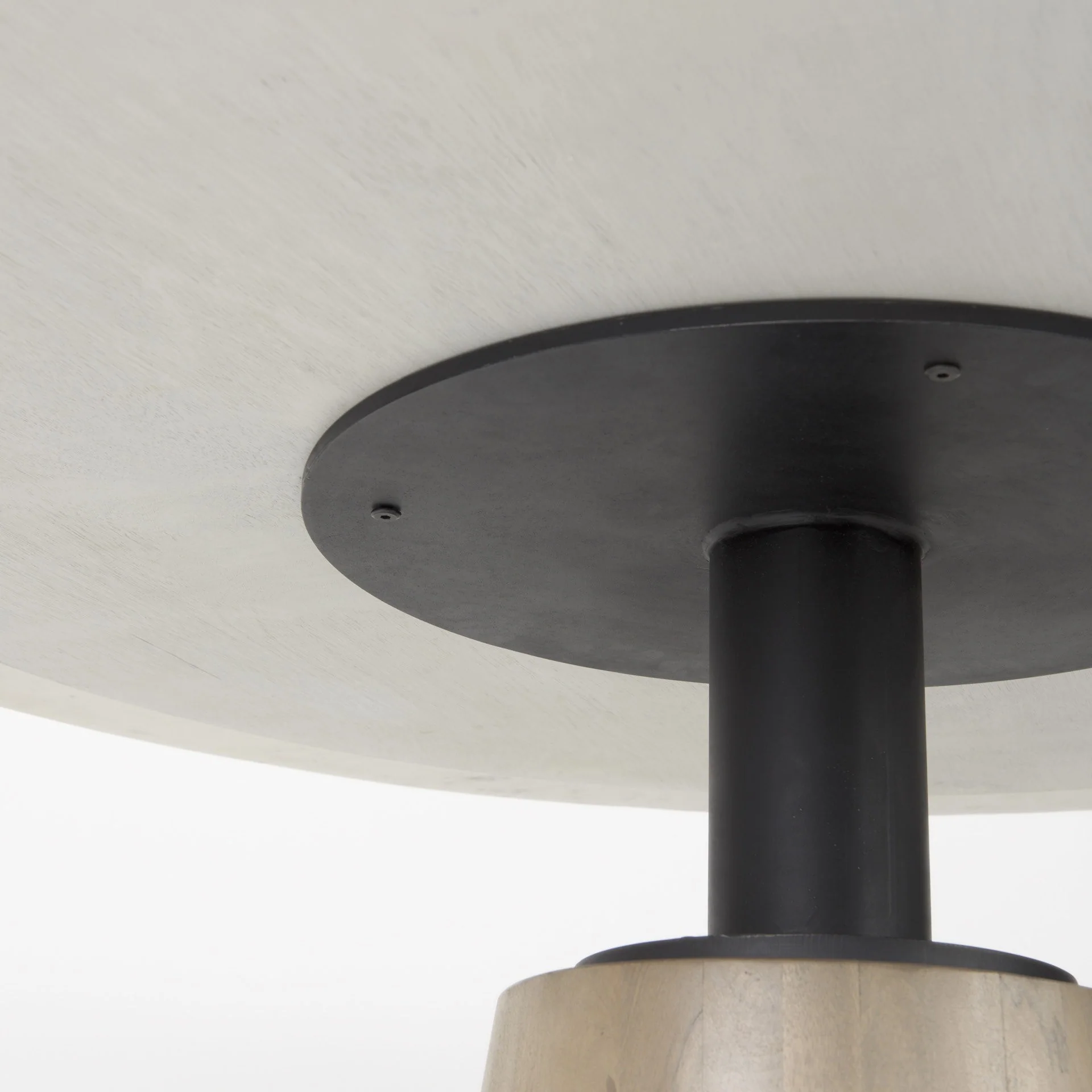 White Marble Mod Pedestal Dining Table By Homeroots - Image 6