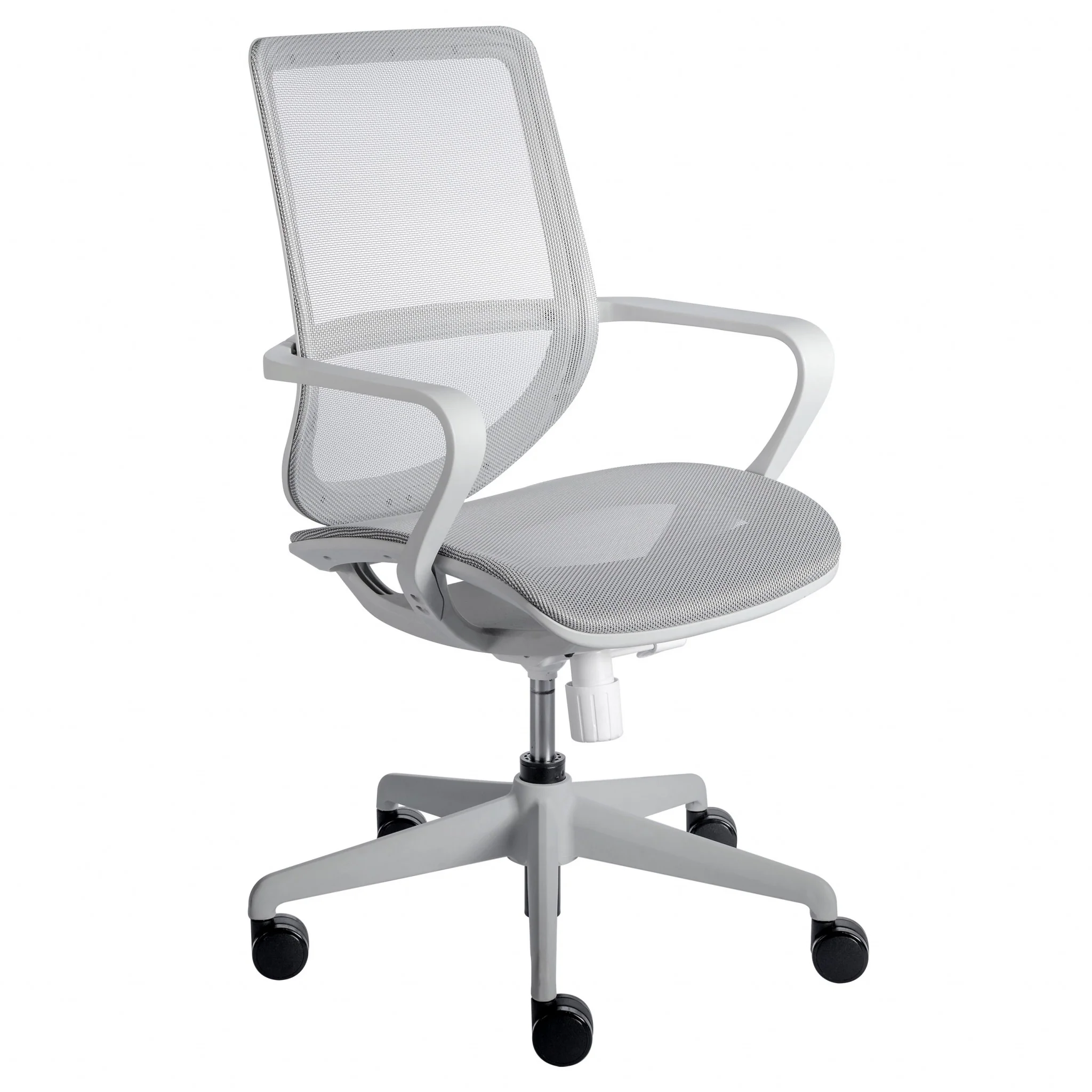 White Mesh Office Chair with Metal Frame By Homeroots - Image 3