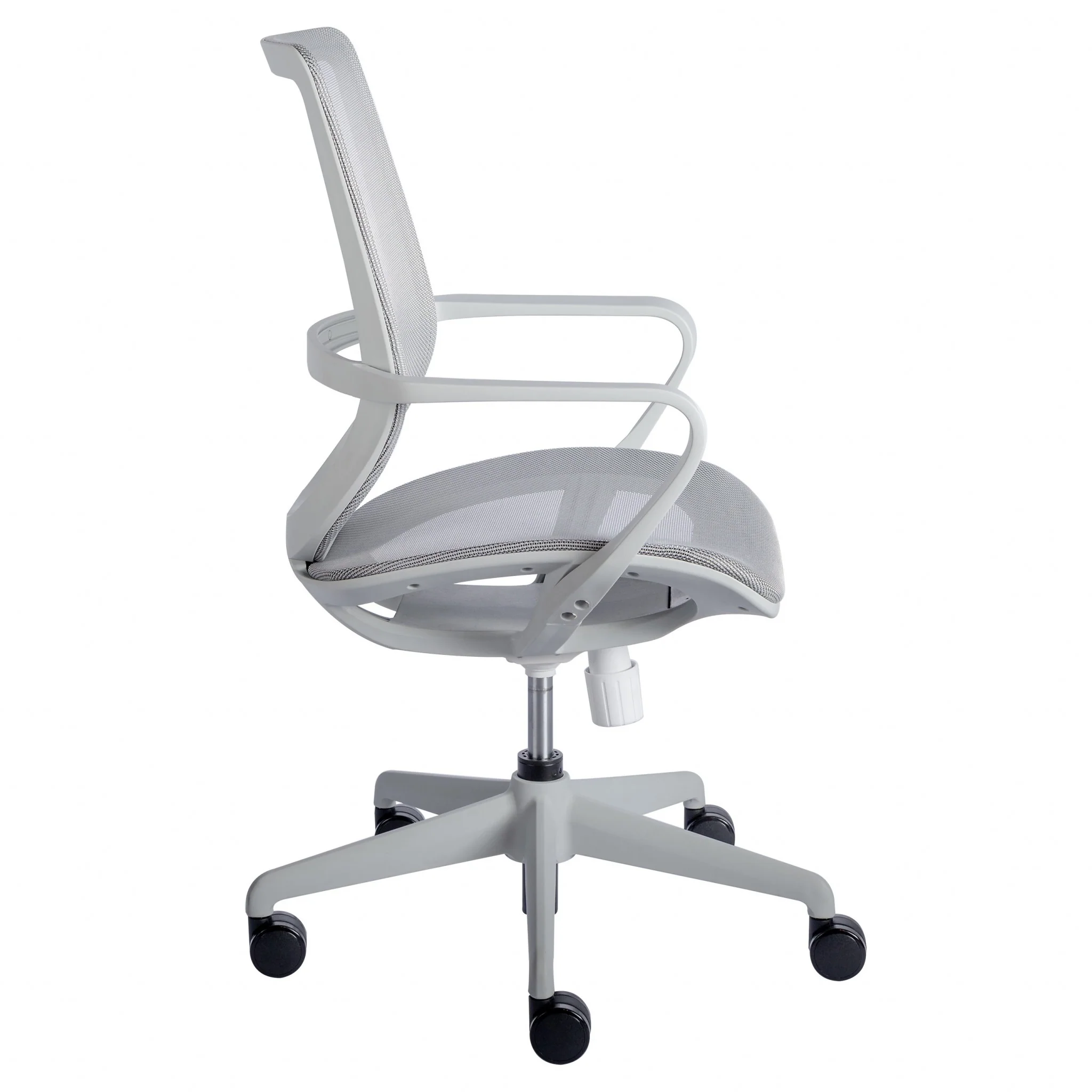 White Mesh Office Chair with Metal Frame By Homeroots - Image 4