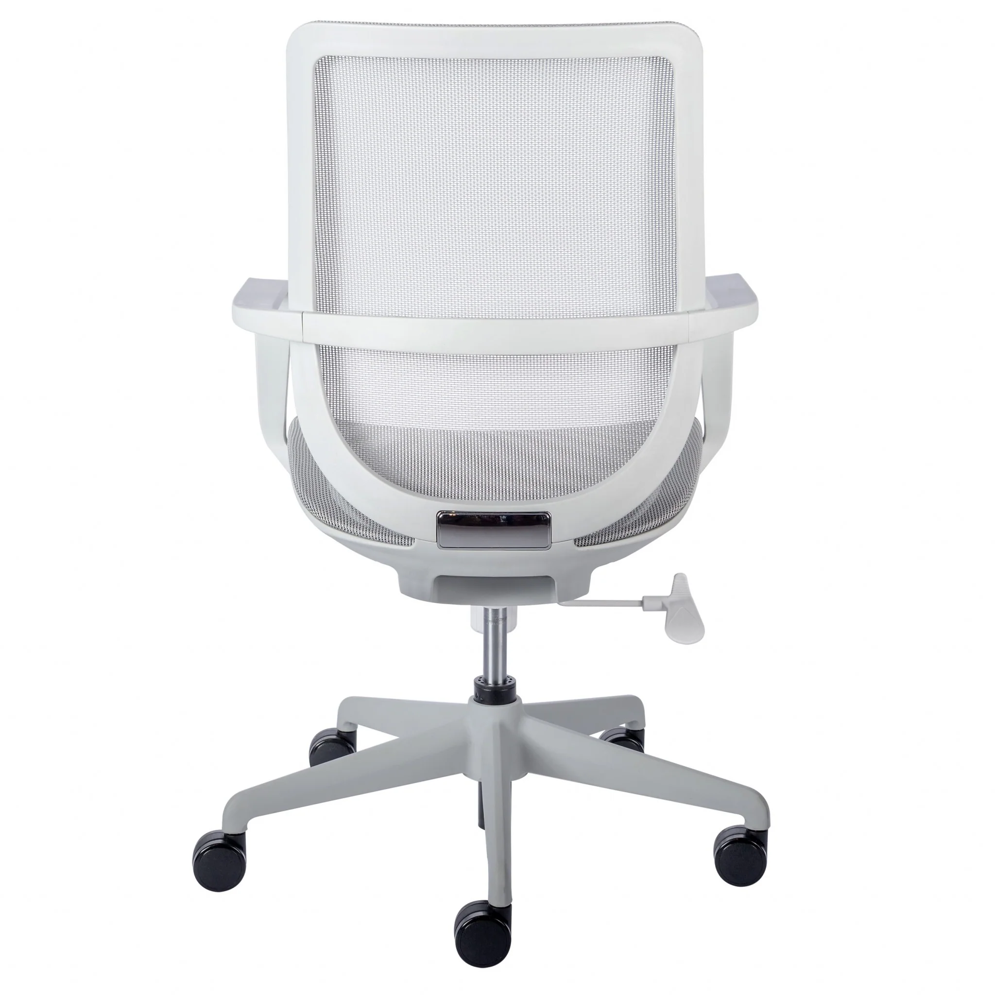 White Mesh Office Chair with Metal Frame By Homeroots - Image 6