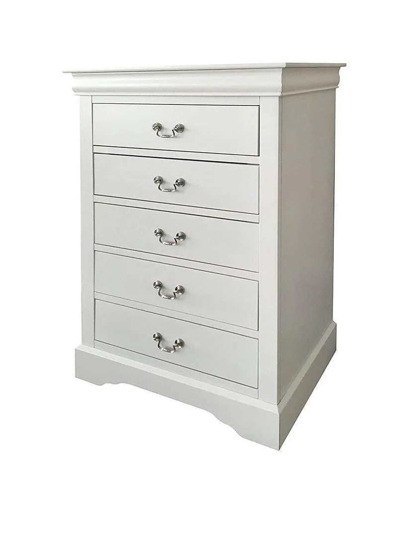 White Metal Chest By Homeroots - Image 2