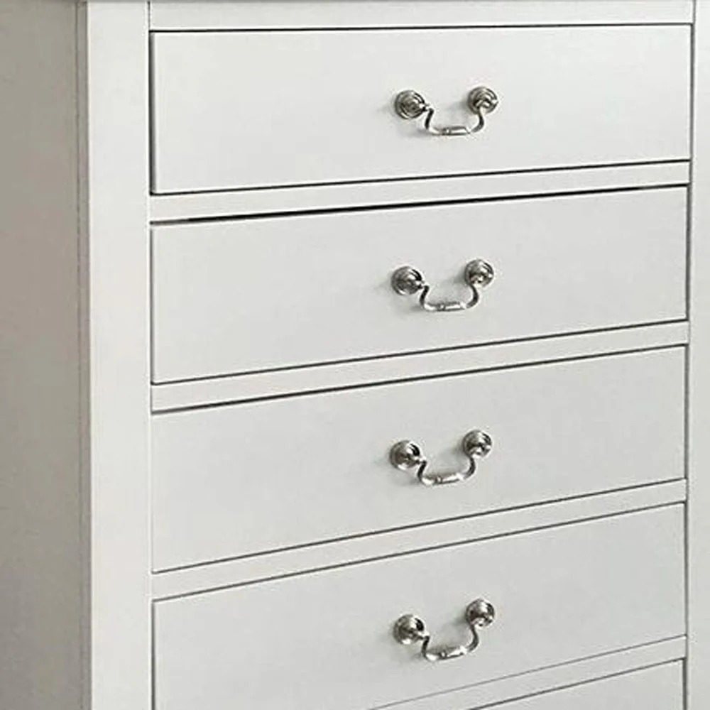 White Metal Chest By Homeroots - Image 4