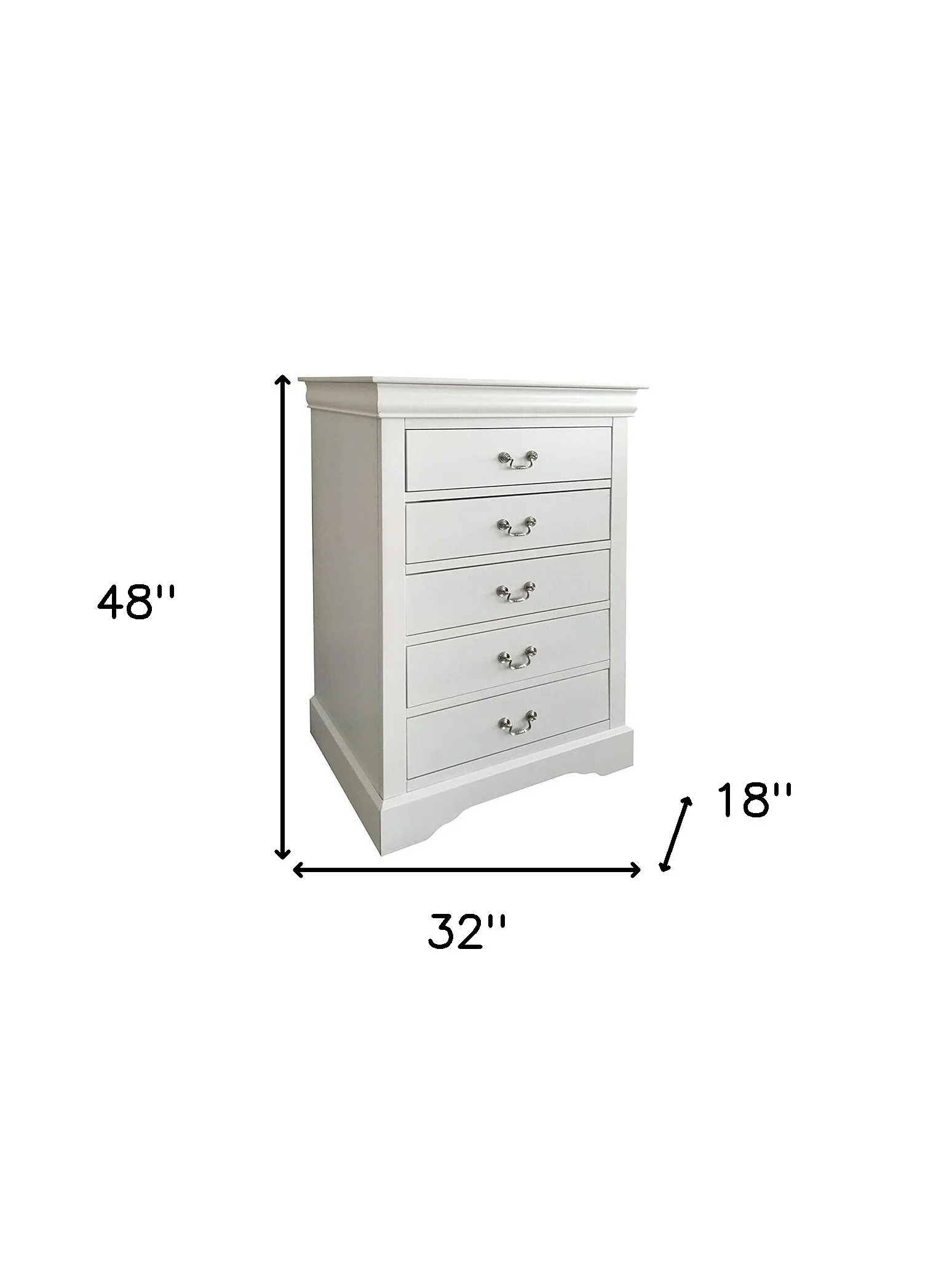 White Metal Chest By Homeroots - Image 6