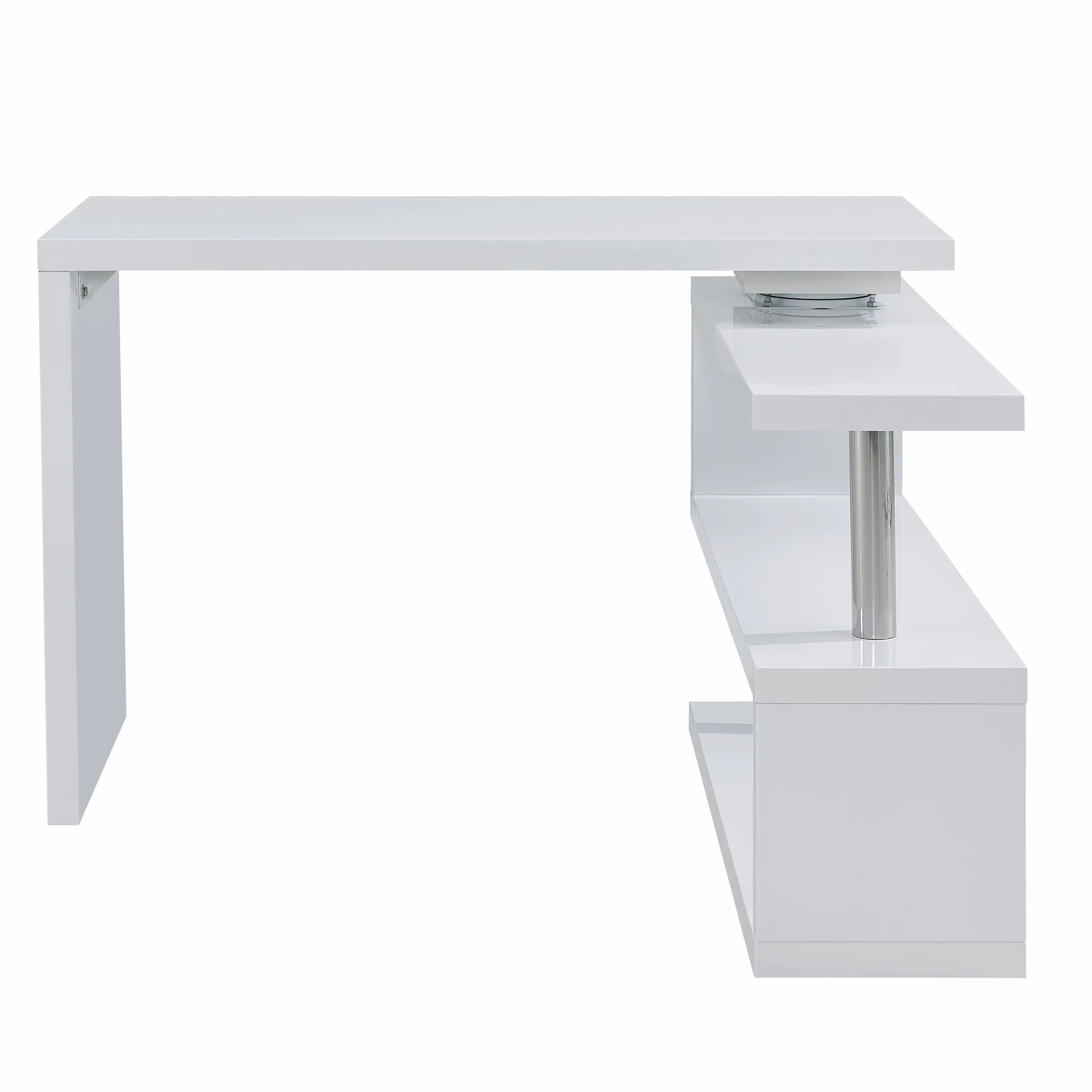 White Multifunctional Desk By Homeroots - Image 4