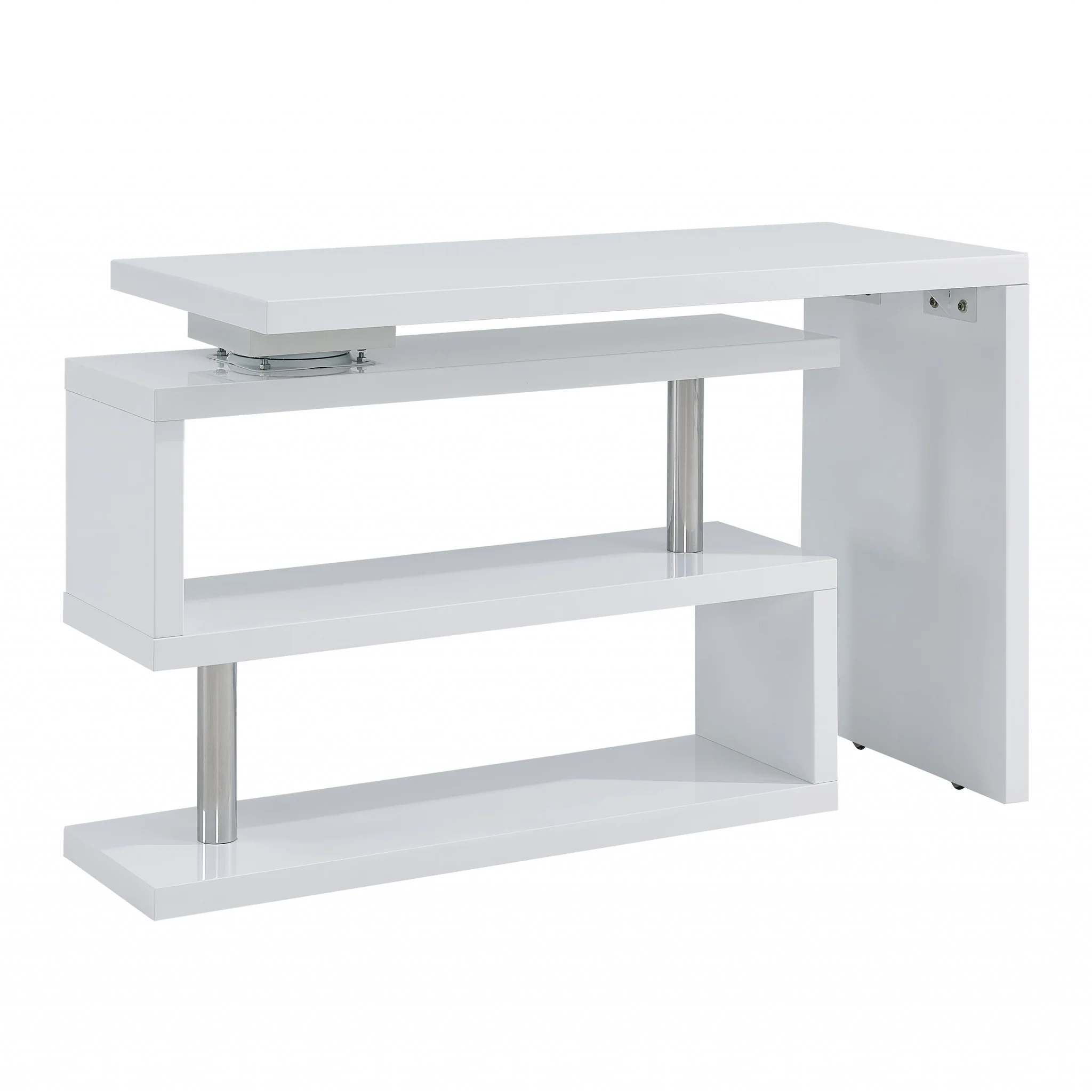 White Multifunctional Desk By Homeroots - Image 5