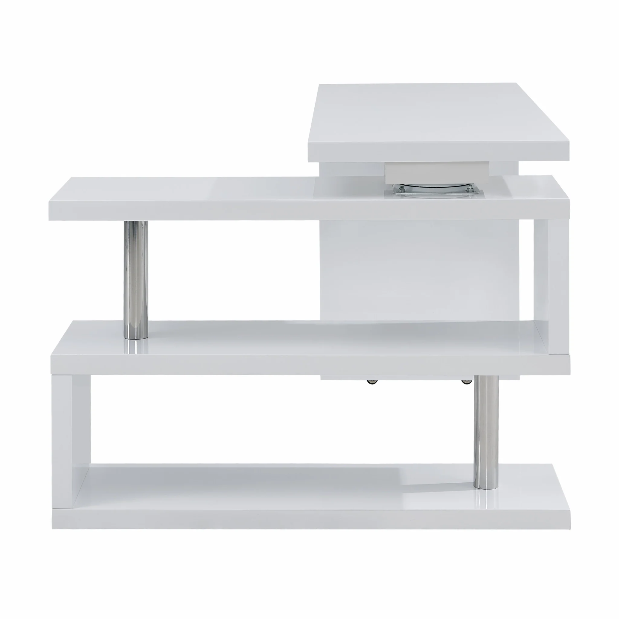 White Multifunctional Desk By Homeroots - Image 7