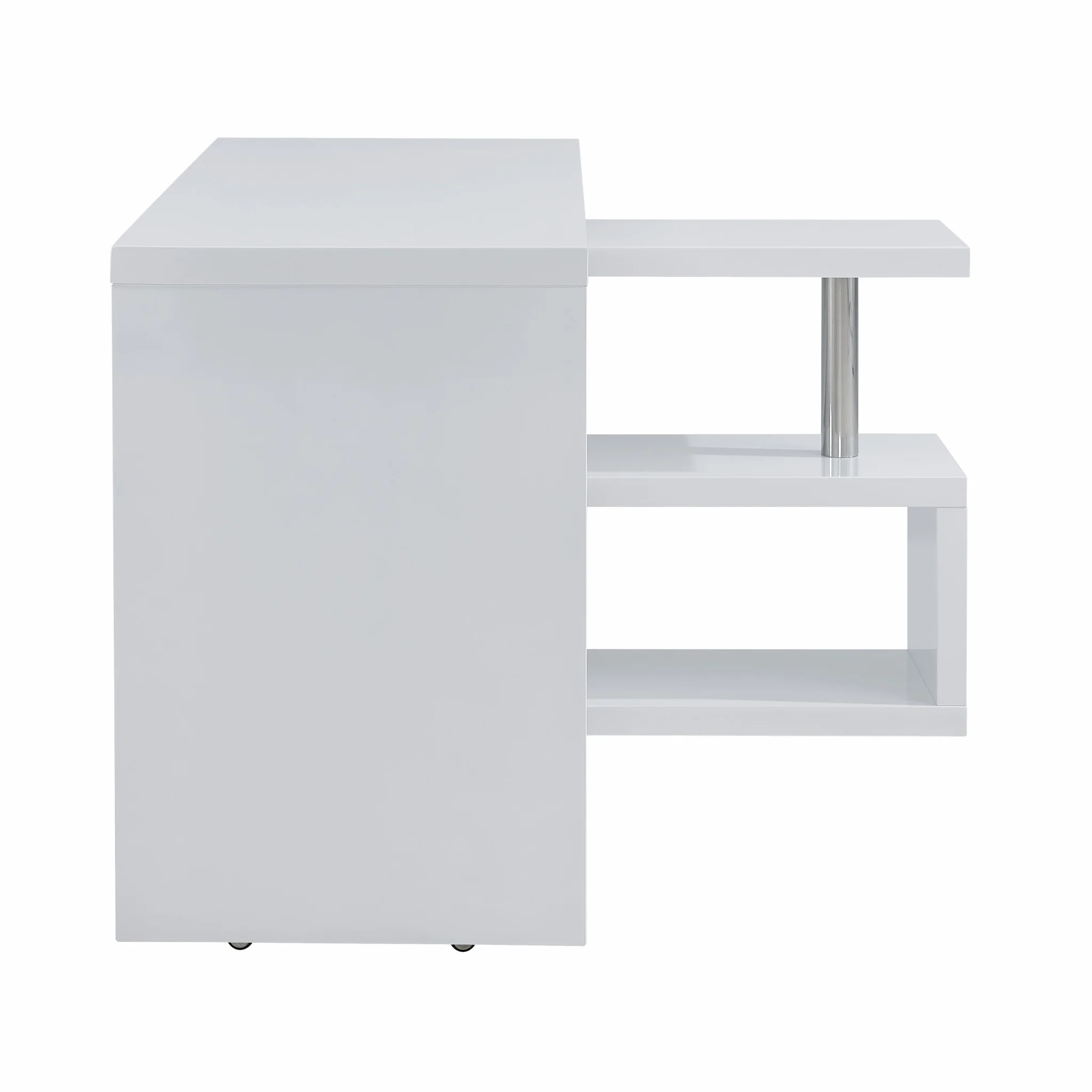 White Multifunctional Desk By Homeroots - Image 8