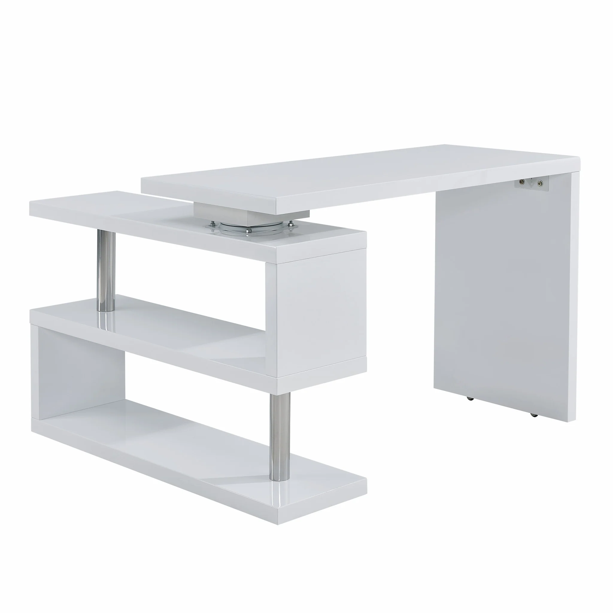 White Multifunctional Desk By Homeroots - Image 9