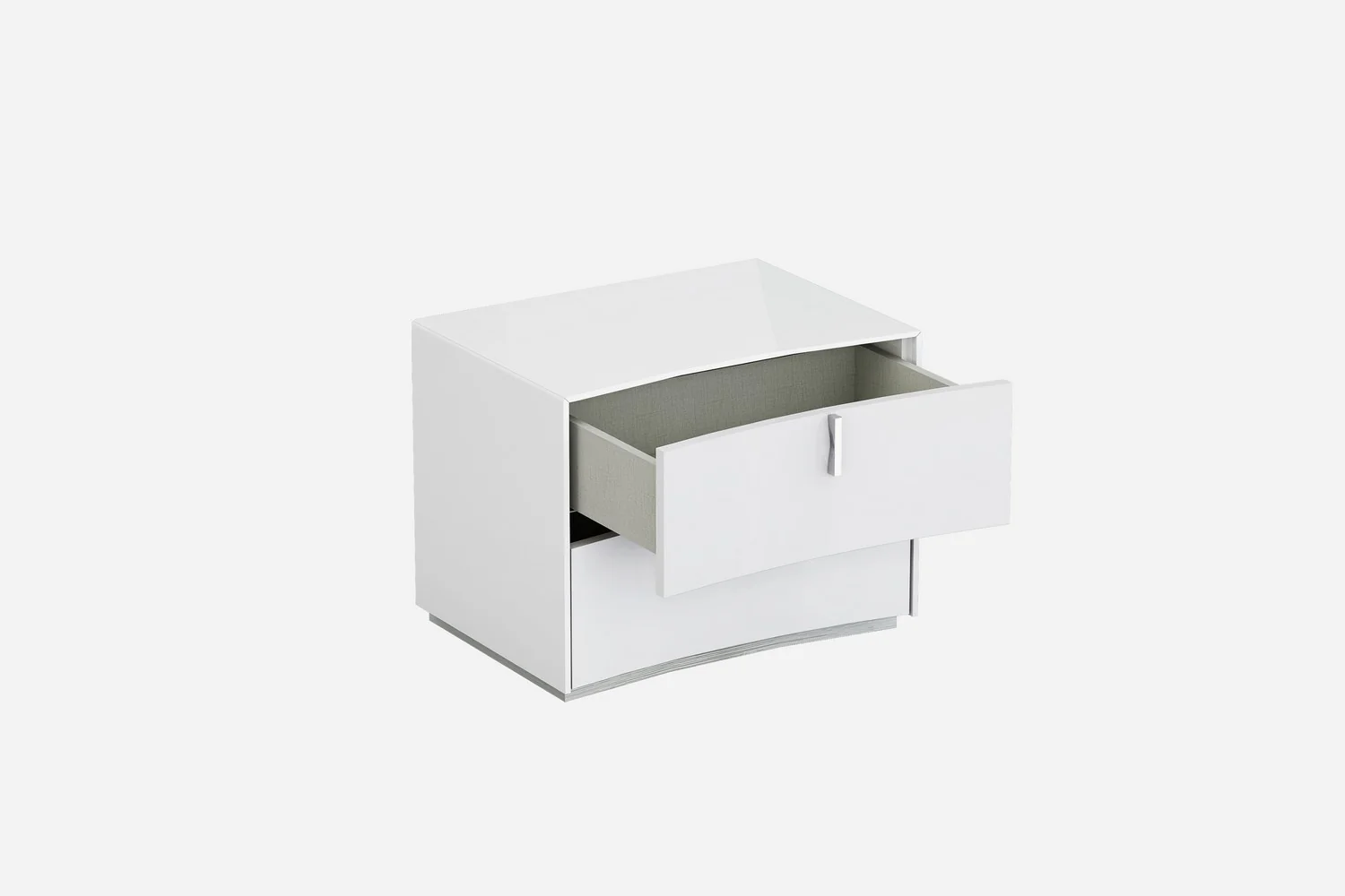 White Nightstand By Homeroots - 366257 - Image 2