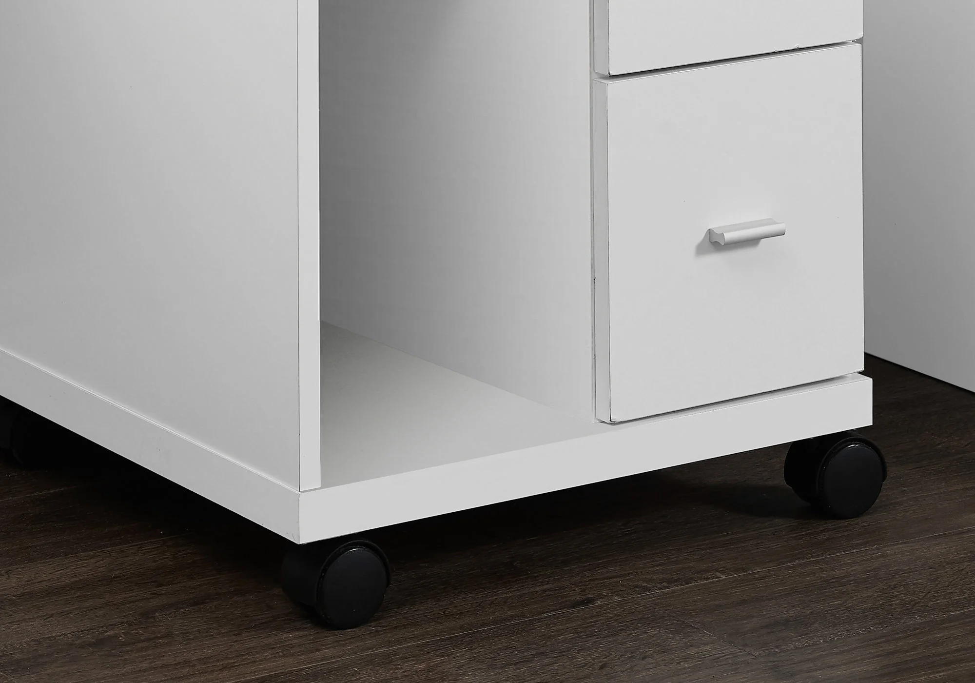 White Particle Board Hollow Core Drawers Office Cabinet By Homeroots - Image 2
