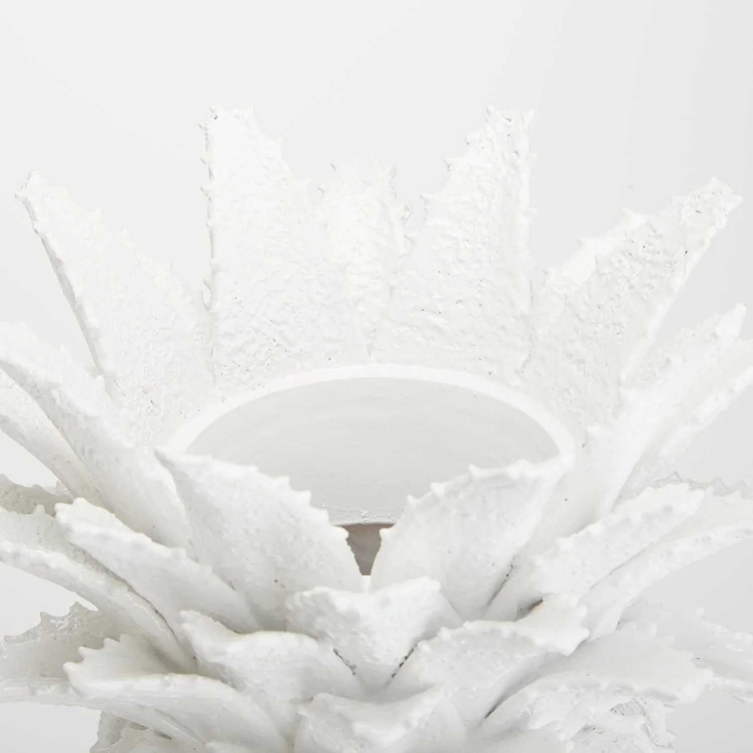White Pineapple Decorative Vase Set Of 2 By Tozai Home - Image 2