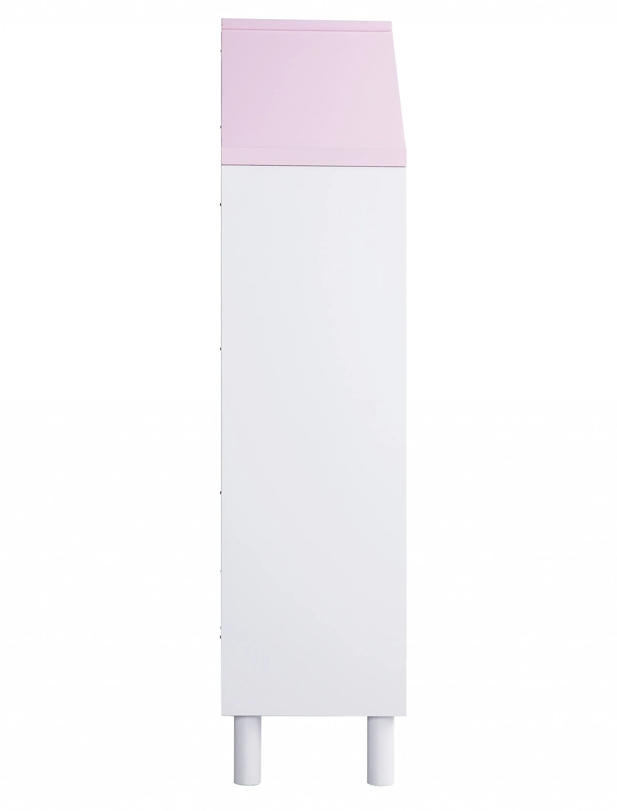 White Pink Wood Bookcase By Homeroots - 347506 - Image 4