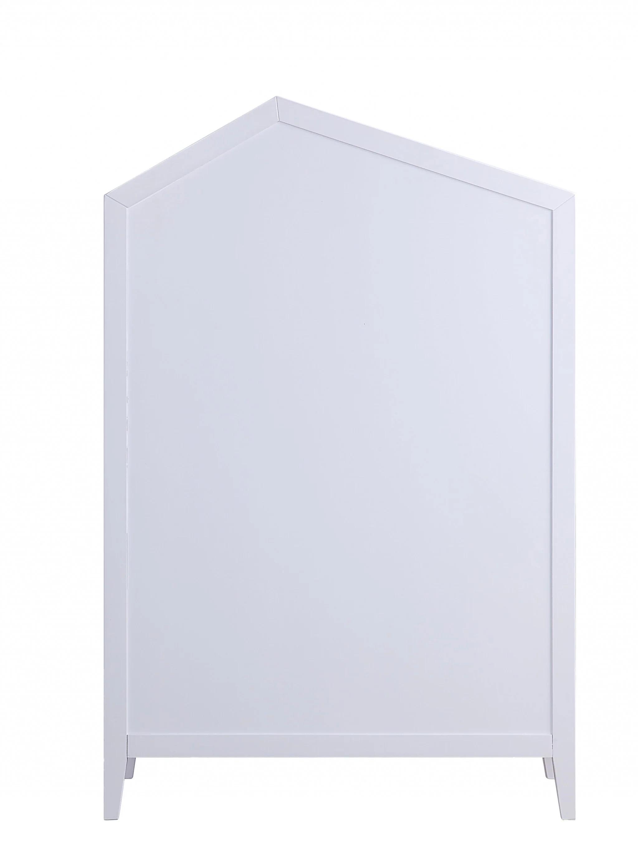 White Pink Wood Bookcase By Homeroots - 347521 - Image 3