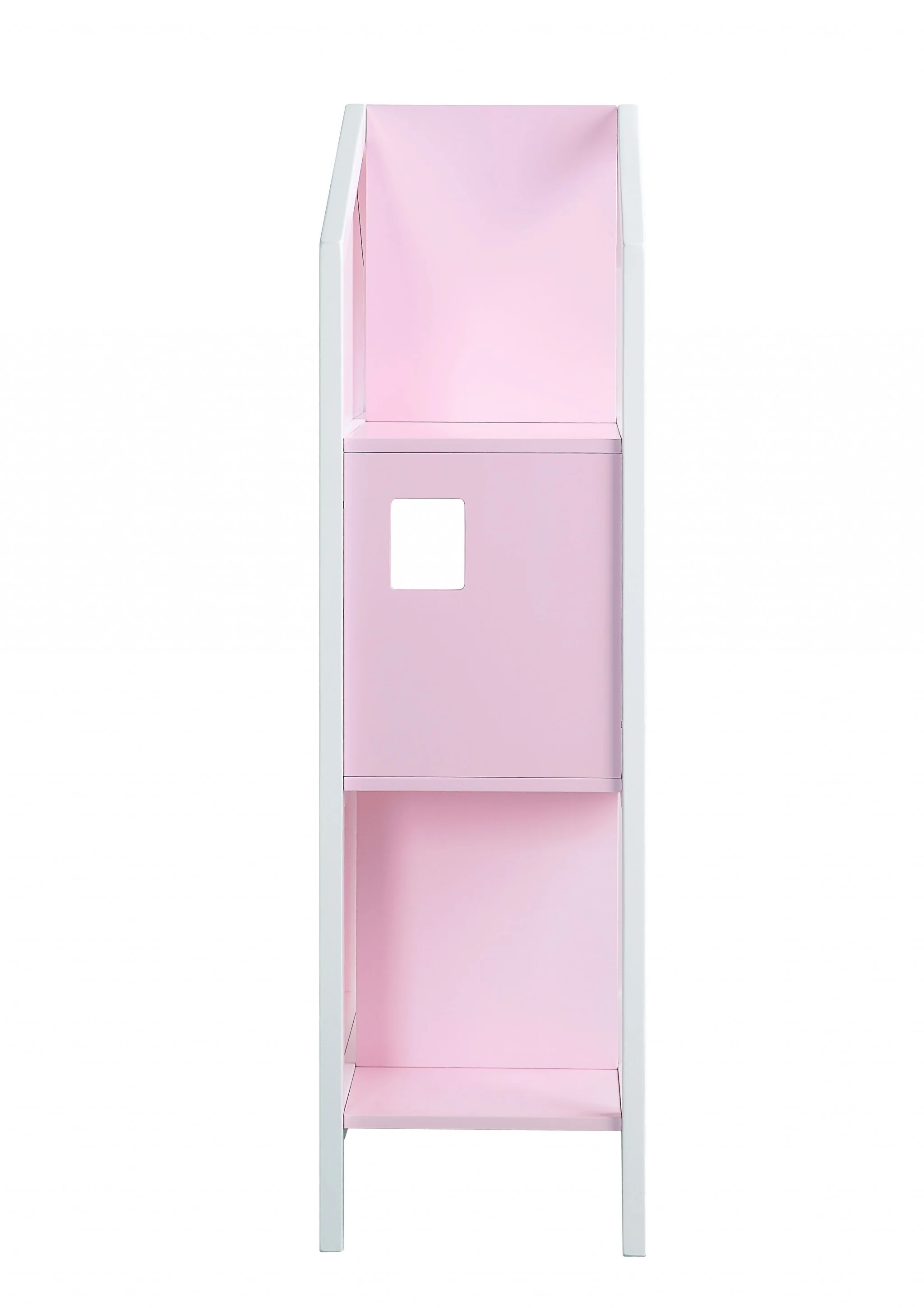 White Pink Wood Bookcase By Homeroots - 347521 - Image 4