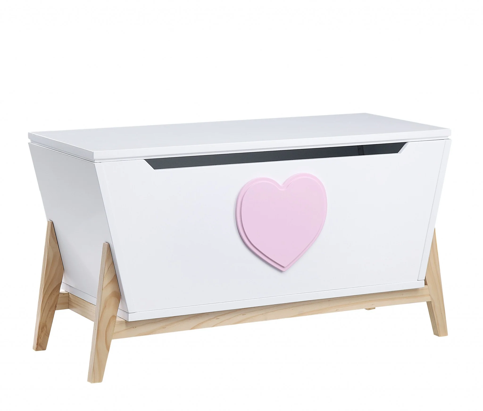 White Pink Wood Youth Chest By Homeroots - Image 2