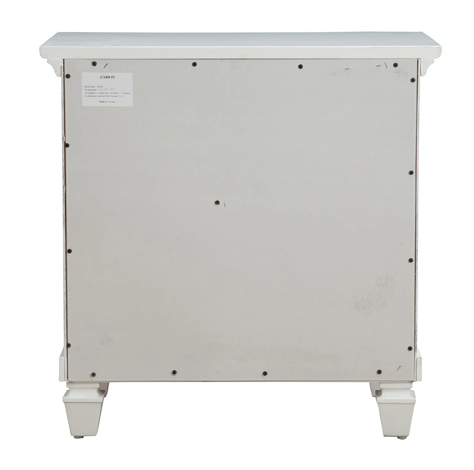 White Plantation 3 Drawer Nightstand By Homeroots - Image 4