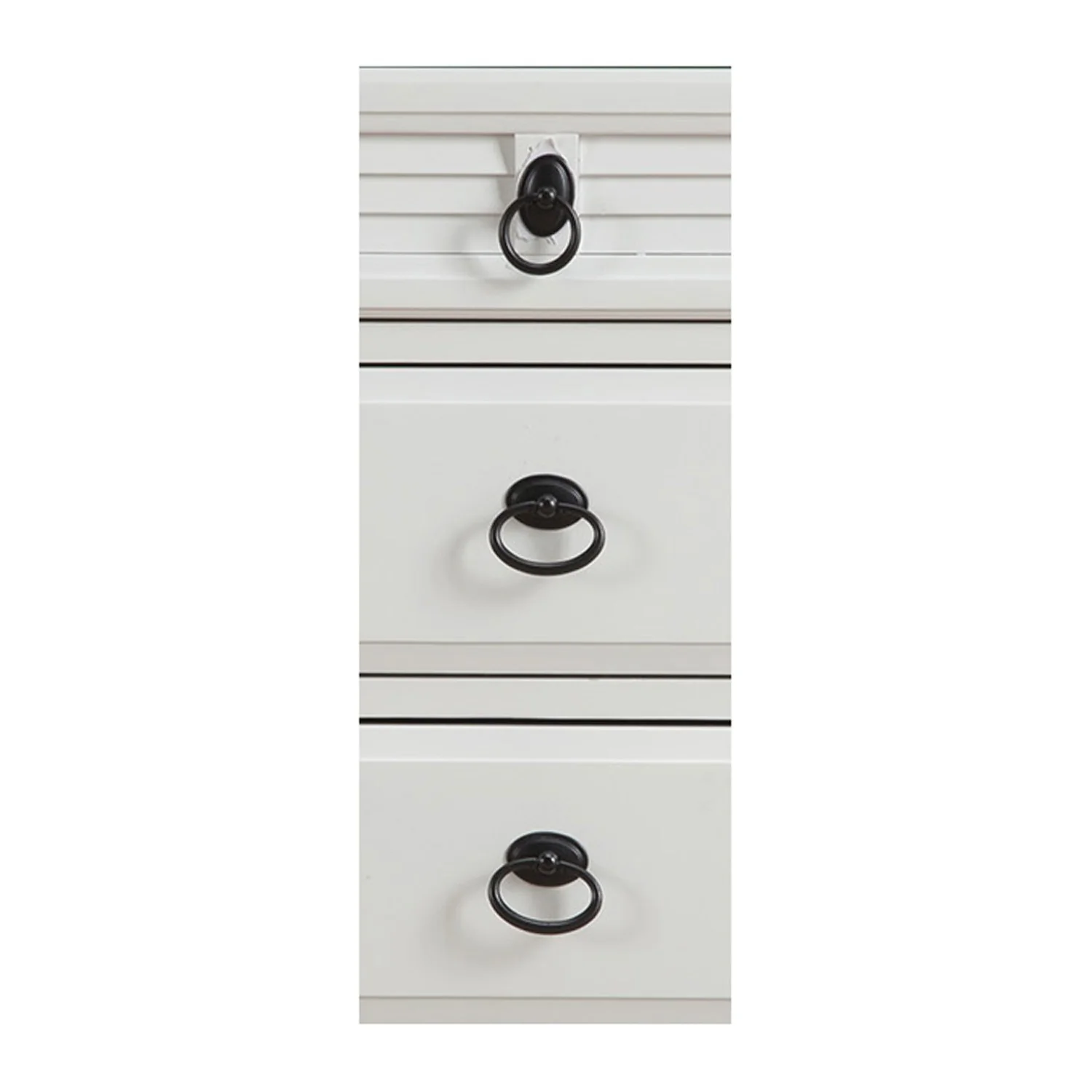 White Plantation 3 Drawer Nightstand By Homeroots - Image 6