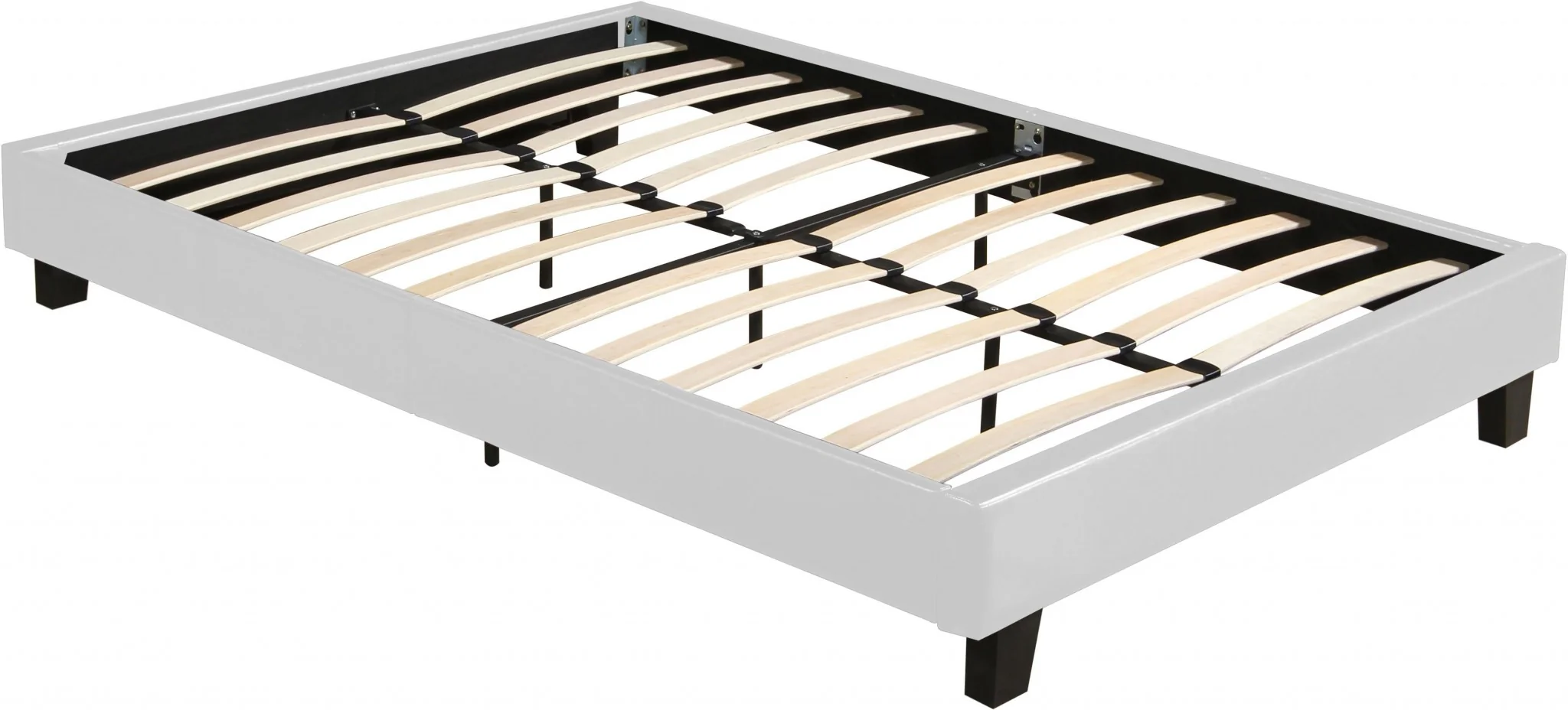 White Platform King Bed By Homeroots - 397008 - Image 5
