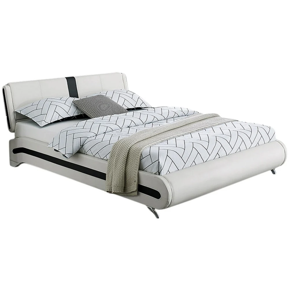 White Platform Queen Bed By Homeroots - 397013 - Image 3