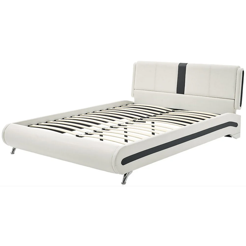 White Platform Queen Bed By Homeroots - 397013 - Image 4