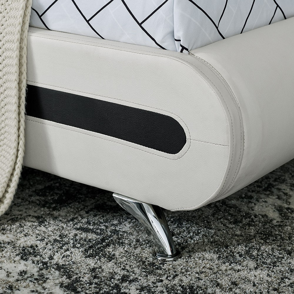 White Platform Queen Bed By Homeroots - 397013 - Image 7