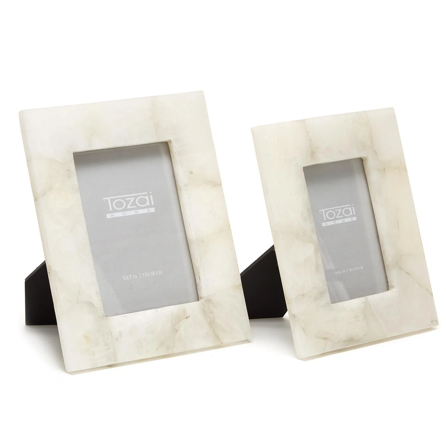 White Quartz Photo Frame Incl2 Sizes Set Of 4 By Tozai Home - Image 3