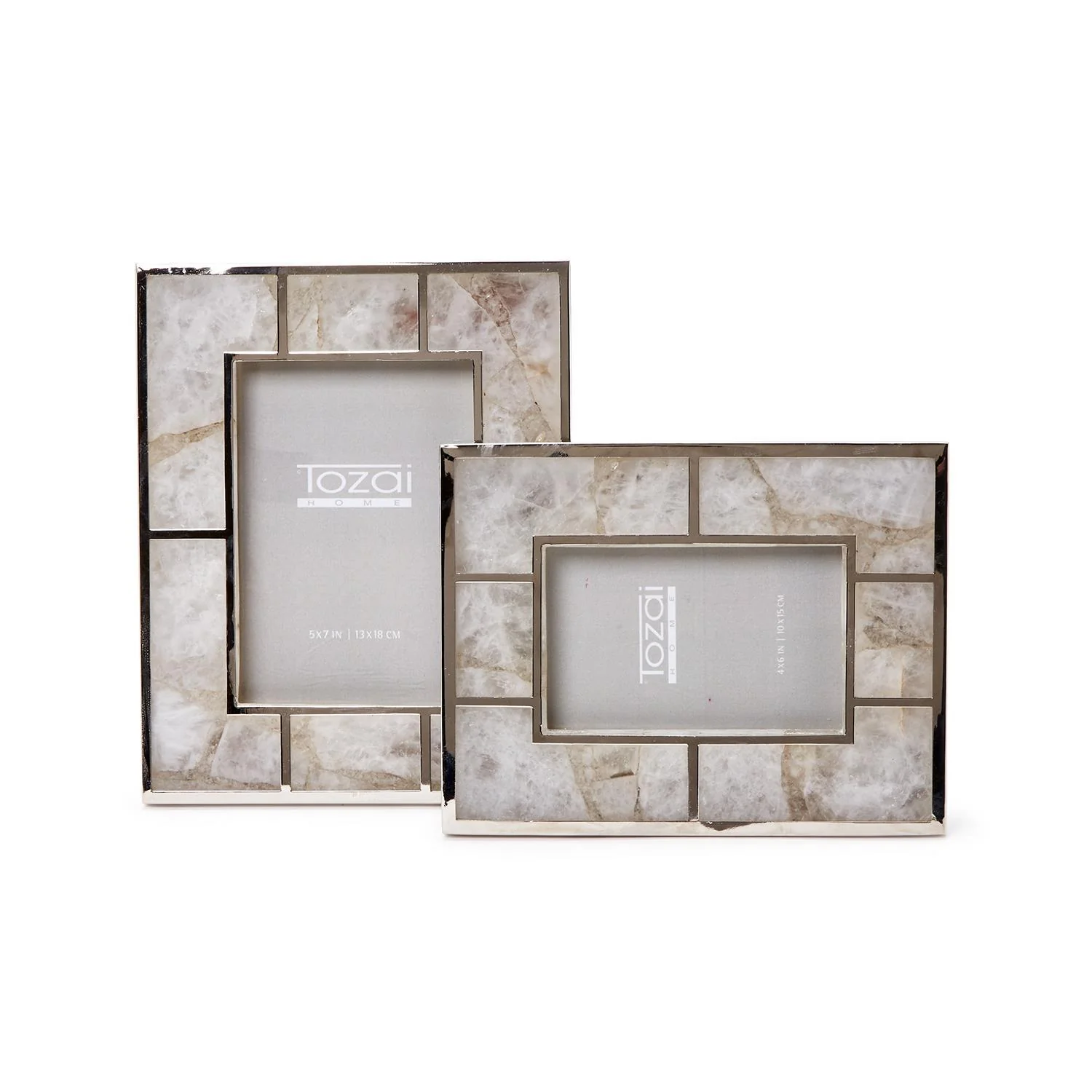 White Quartz Photo Frames Set Of 4 By Tozai Home - Image 3