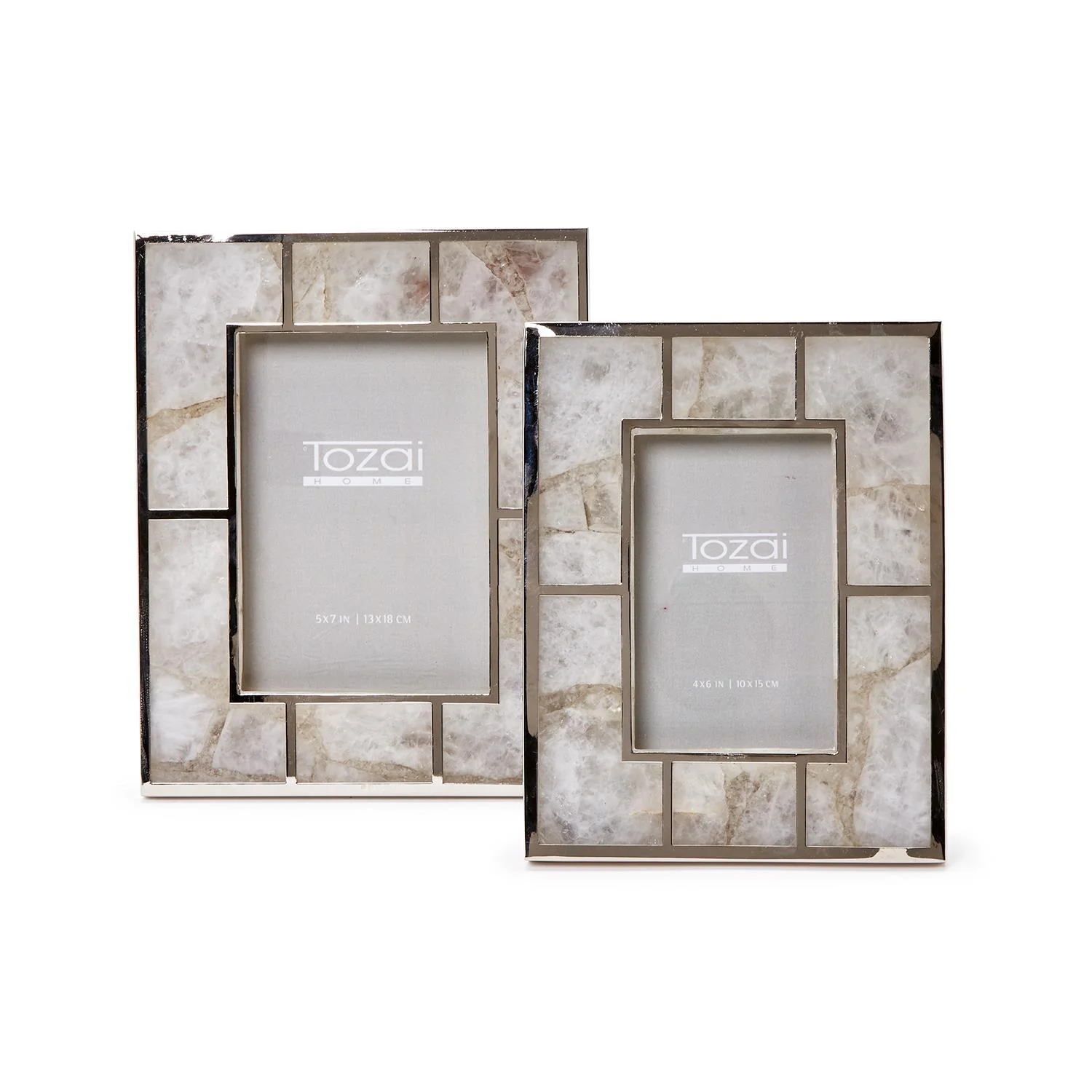 White Quartz Photo Frames Set Of 4 By Tozai Home - Image 4