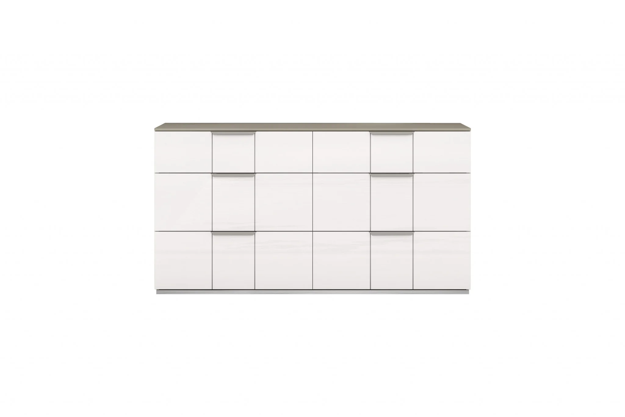 White Six Drawer Double Dresser By Homeroots - Image 6