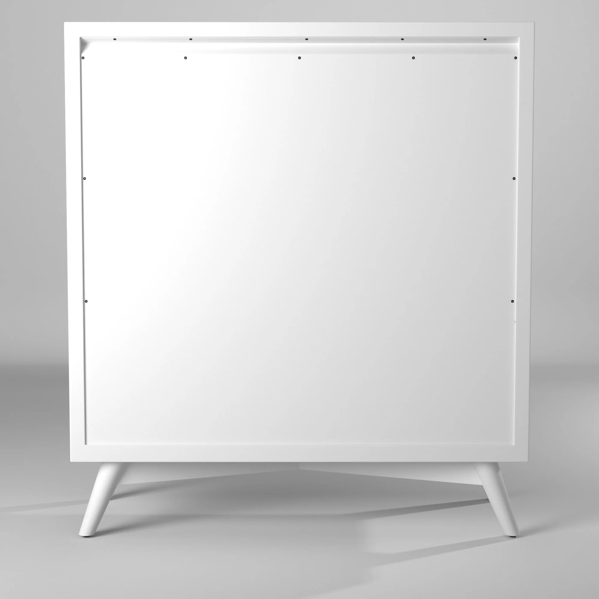 White Solid Wood Four Drawer Chest By Homeroots - Image 8