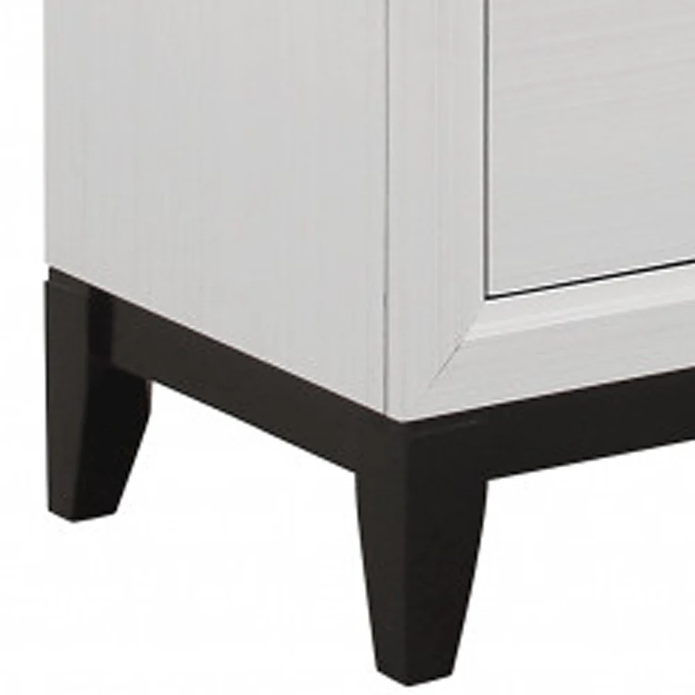 White Solid Wood Six Drawer Double Dresser By Homeroots - Image 5