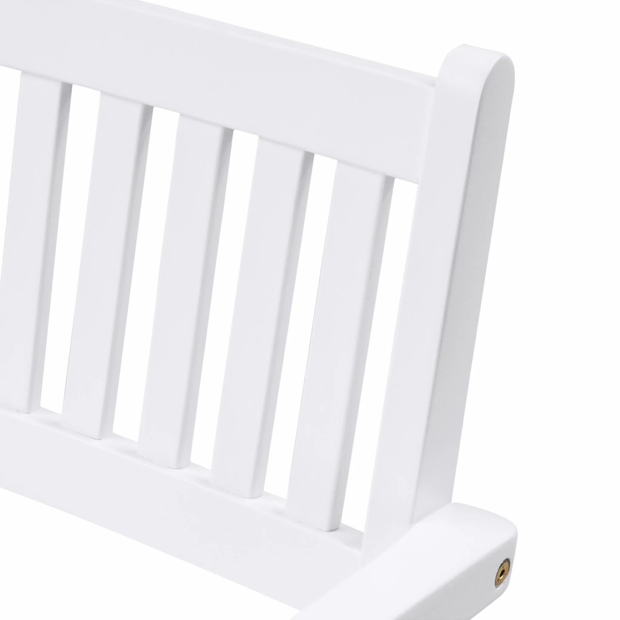 White Stacking Armchairs Set Of 2 By Homeroots - Image 6