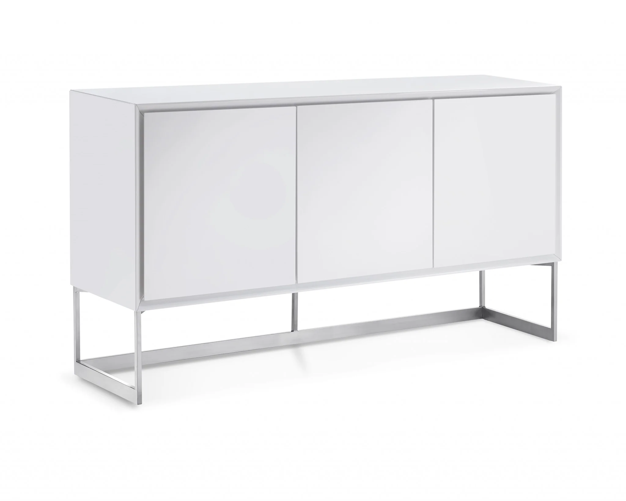 White Stainless Steel Buffet By Homeroots - 320851 - Image 2